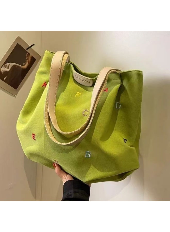 Nariele حقيبة كتف فردية جديدة بسعة كبيرة من القماش - Image 4